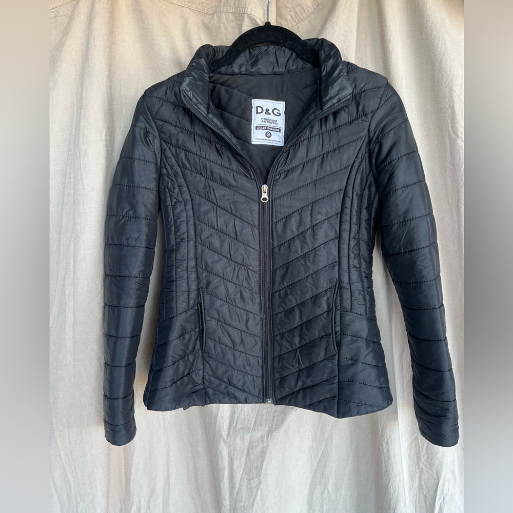 Dolce & Gabanna black puffer jacket